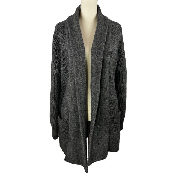 J. CREW Gray Wool/Acrylic/Alpaca Open Front Cardigan Sweater Size XS - Picture 4 of 12
